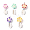 Flower Pendants PALLOY-JF03784-1