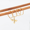 Bees Brass Pendant Decorations HJEW-AB00628-5