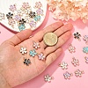 50Pcs 5 Colors Alloy Enamel Pendants ENAM-CJ0002-39-3