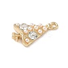 Alloy with Rhinestone and Plastic Beads Pendants FIND-Z101-01G-2