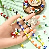 3 Strands Mushroom Handmade Lampwork Beads Strands LAMP-YW0001-33-4