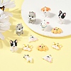 16Pcs 8 Styles Cartoon Opaque Resin Pendants RESI-YW0003-18-5