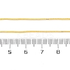 1MM Brass Box Chain Necklace Making NJEW-D302-79G-3