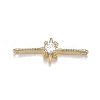 Brass Micro Clear Cubic Zirconia Links LS-ZIRC-F120-096G-1