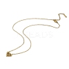 304 Stainless Steel Cluster Heart Pendant Necklaces for Women Men NJEW-Q028-11G-2