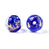 Handmade Gold & Silver Foil Glass Beads FOIL-N030-03A-01C-3