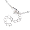 Stainless Steel Macrame Pouch Empty Stone Holder for Pendant Necklace Making NJEW-JN04532-03-4