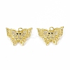 Brass Micro Pave Cubic Zirconia Pendants KK-E068-VB286-2