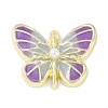 Rack Plating Alloy Enamel Pendants PALLOY-F018-22G-01-1