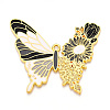 Rack Plating Alloy Enamel Big Pendants ENAM-N056-398-G-2