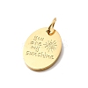 304 Stainless Steel Pendants STAS-B102-09D-G-2