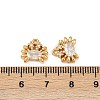 Ocean Theme Brass Micro Pave Cubic Zirconia Charms KK-F902-08K-G-3