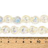 Electroplate Transparent Glass Beads Strands EGLA-S190-05B-4