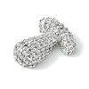 Rack Plating Brass Clear Cubic Zirconia Pendants KK-S378-01P-T-2