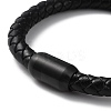 Leather Braided Round Cord Bracelet BJEW-F460-03EB-2