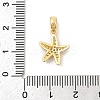 Rack Plating Leaf Brass Clear Cubic Zirconia Pendants KK-S407-13G-D-3