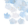 Frosted Transparent Acrylic Beads FACR-T009-01D-1