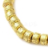 Electroplated Natural Lava Rock Beads Strands G-L606-C02-01A-2