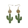 Alloy Acrylic Dangle Earrings FS-WG7F4A0-01-5
