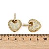 Brass Micro Pave Cubic Zirconia Pendants KK-S526-32G-3