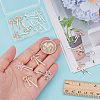 16Pcs 2 Colors Rack Plating Brass Micro Pave Cubic Zirconia Pandants KK-ME0001-01-3