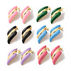 Golden Ion Plating(IP) 304 Stainless Steel Stud Earrings for Women EJEW-L287-044G-1