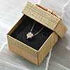 304 Stainless Steel Crystal Rhinestone Pendant Cable Chain Necklaces for Women LS-NJEW-C062-01C-G-3