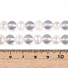 Transparent Glass Beads Strands PEAR-N019-06-5