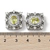 Brass Micro Pave Cubic Zirconia Beads KK-G491-36P-03-3