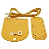 Handmade PU Leather Crochet Shoulder Bag Accessories Kits PW-WG3C495-09-1