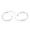 Anti-Tarnish Rhodium Plated 925 Sterling Silver Earring Hoop X-STER-T007-113P-2