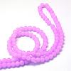 Baking Paint Imitation Jade Glass Round Bead Strands DGLA-Q021-8mm-23-3