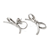 Non-Tarnish 304 Stainless Steel Bowknot Stud Earrings EJEW-H007-04P-2