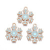 Christmas Style Alloy Enamel Pendants X-ENAM-Q442-68A-1