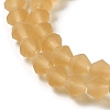 Imitate Austrian Crystal Frosted Glass Beads Strands EGLA-A039-T6mm-MD18-3