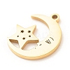 201 Stainless Steel Pendants STAS-G258-04G-3