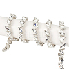3 Yards Glass Rhinestone Chains DIY-DR0002-10E-1