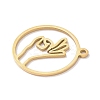 304 Stainless Steel Pendants STAS-Z131-01D-G-2