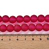 Baking Paint Transparent Glass Bead Strands GLAA-S031-10mm-39-5