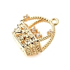 Brass Charms KK-C096-01G-2
