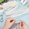 Fabric with Plastic Beads Ribbon OCOR-FG0001-29-3