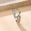 304 Stainless Steel Cuff Rings FS-WG8D32D-02-1