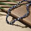 Natural Supper 7 Rutilated Quartz Chip Beaded Necklaces for Men Women NJEW-G159-01F-2