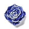 Synthetic Shell Dyed Carved Flower Connector Charms SHEL-D081-01C-2