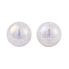 UV Plating Rainbow Iridescent Two Tone Acrylic Beads PACR-C009-04A-2