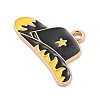 Western Cowboy Theme Alloy Enamel Pendants ENAM-A008-22KCG-03-2
