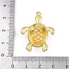 Turtle Brass ABS Imitation Pearl Pendants KK-I352-04F-G-3