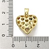 Rack Plating Brass Pave Colorful Cubic Zirconia Bead Cage Pendants KK-E114-07G-3