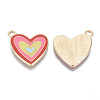 Alloy Enamel Pendants X-ENAM-T009-64-RS-2