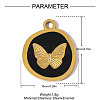 304 Stainless Steel Enamel Pendants STAS-OY006-23G-2